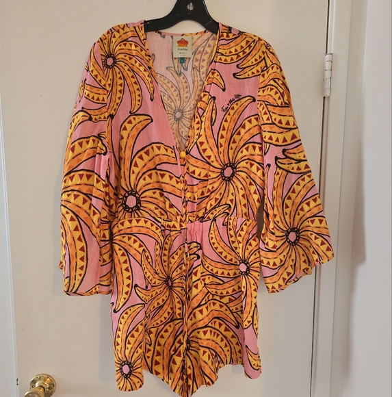 farm Rio Banana Print Romper - Picture 4 of 5